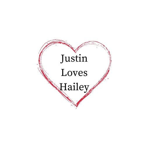 Justin Loves Hailey Tshirt